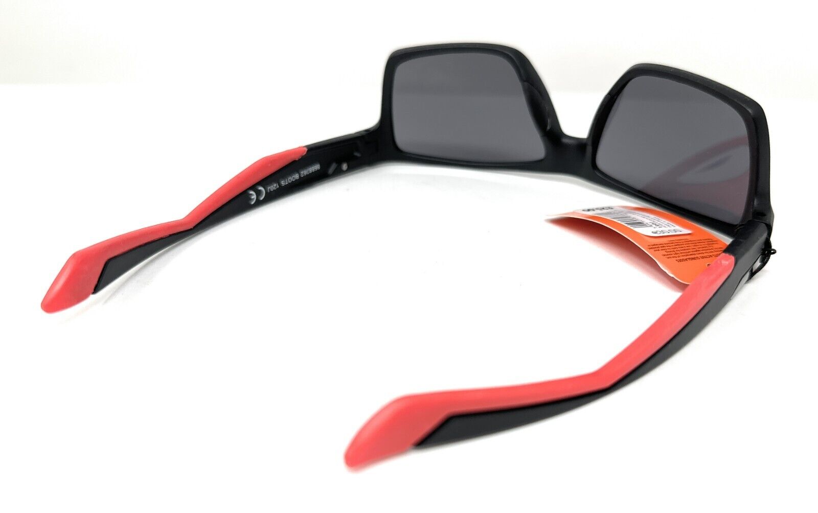 Men's Active Sunglasses Black Sports Style Red Arms Boots 120J  6