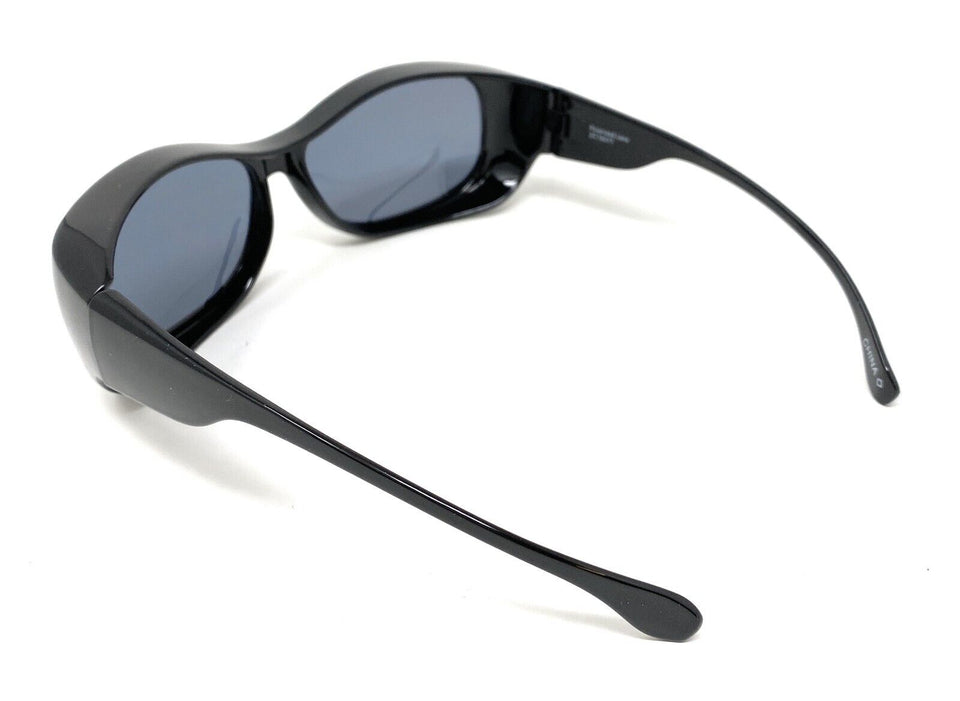 Polarised Sunglasses Optical Covers Over Spectacles BLACK Diamond Effect 571 5