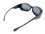 Polarised Sunglasses Optical Covers Over Spectacles BLACK Diamond Effect 571 8