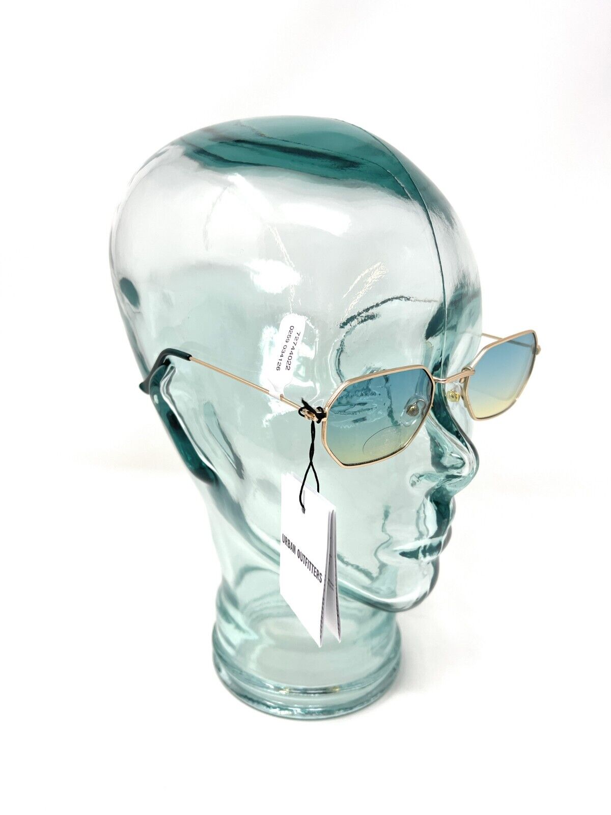 Sunglasses Gold Frame Blue Urban Outfitters 44022 9