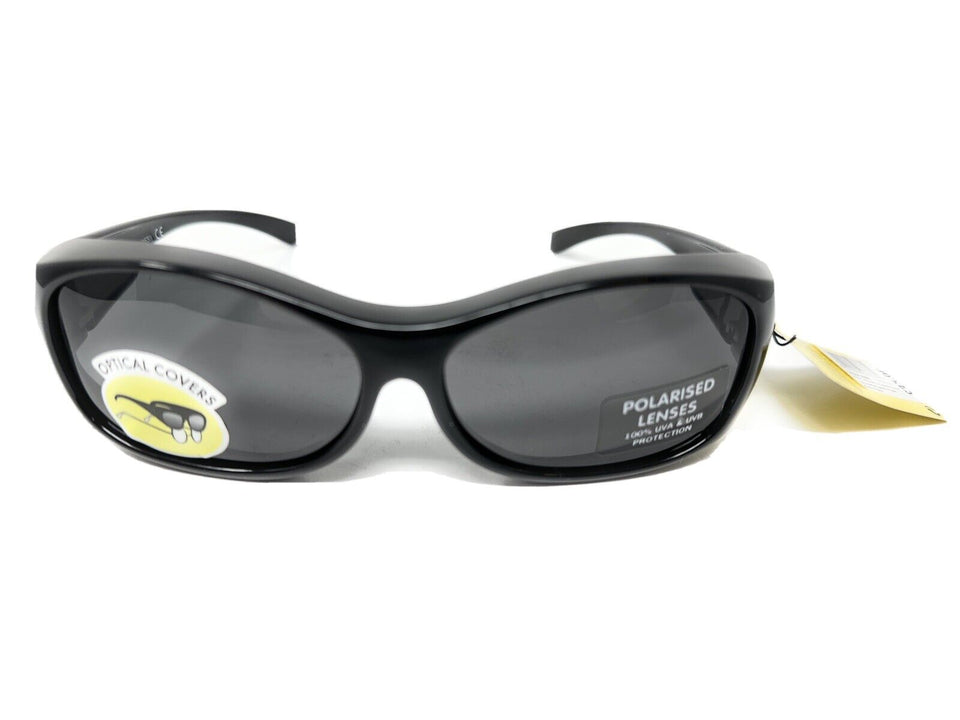 Sunglasses over prescription glasses Polarised Optical Covers Black 163J 2