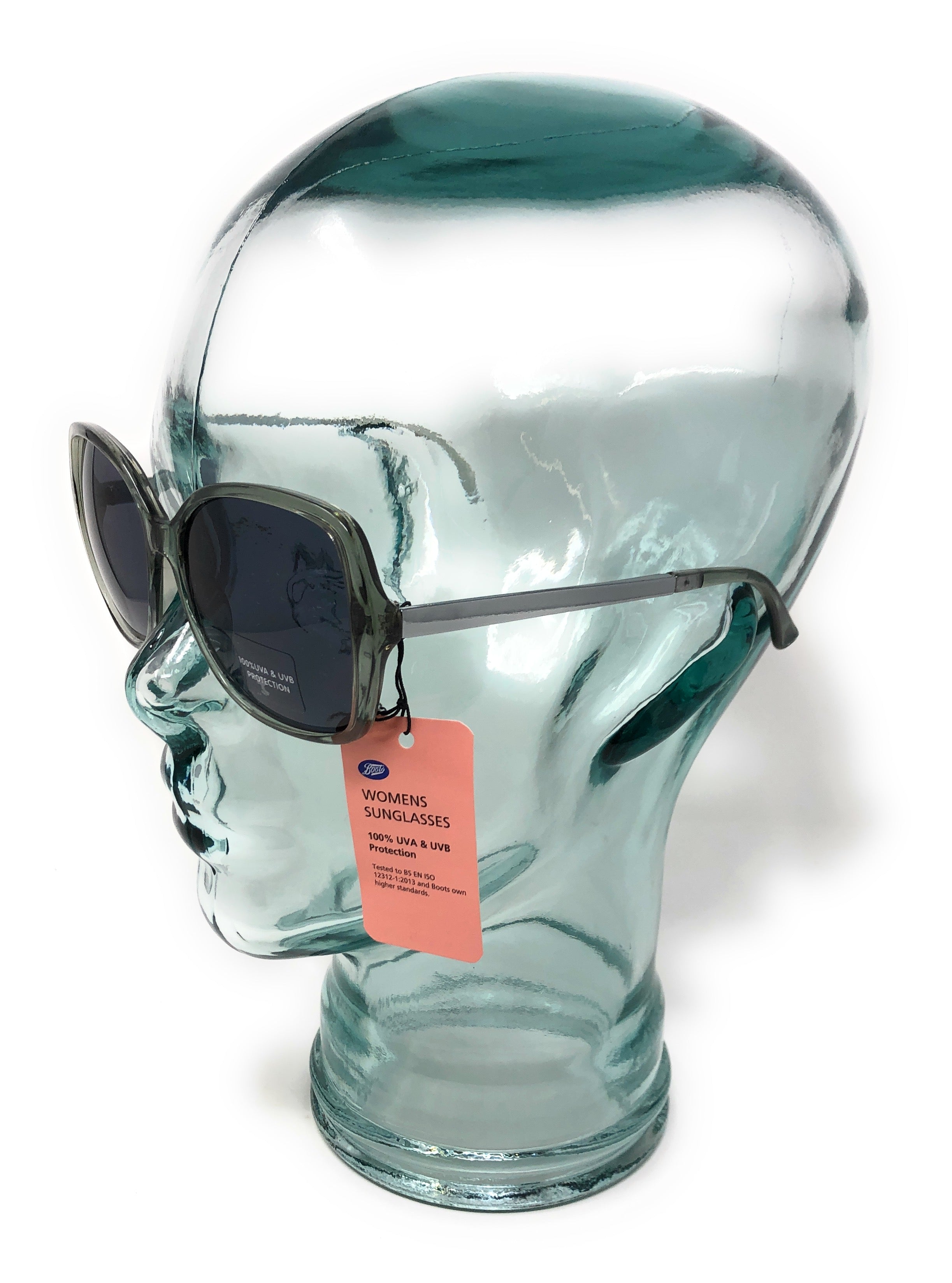 UV400 Protected Grey Lenses in Green Frame Sunglasses