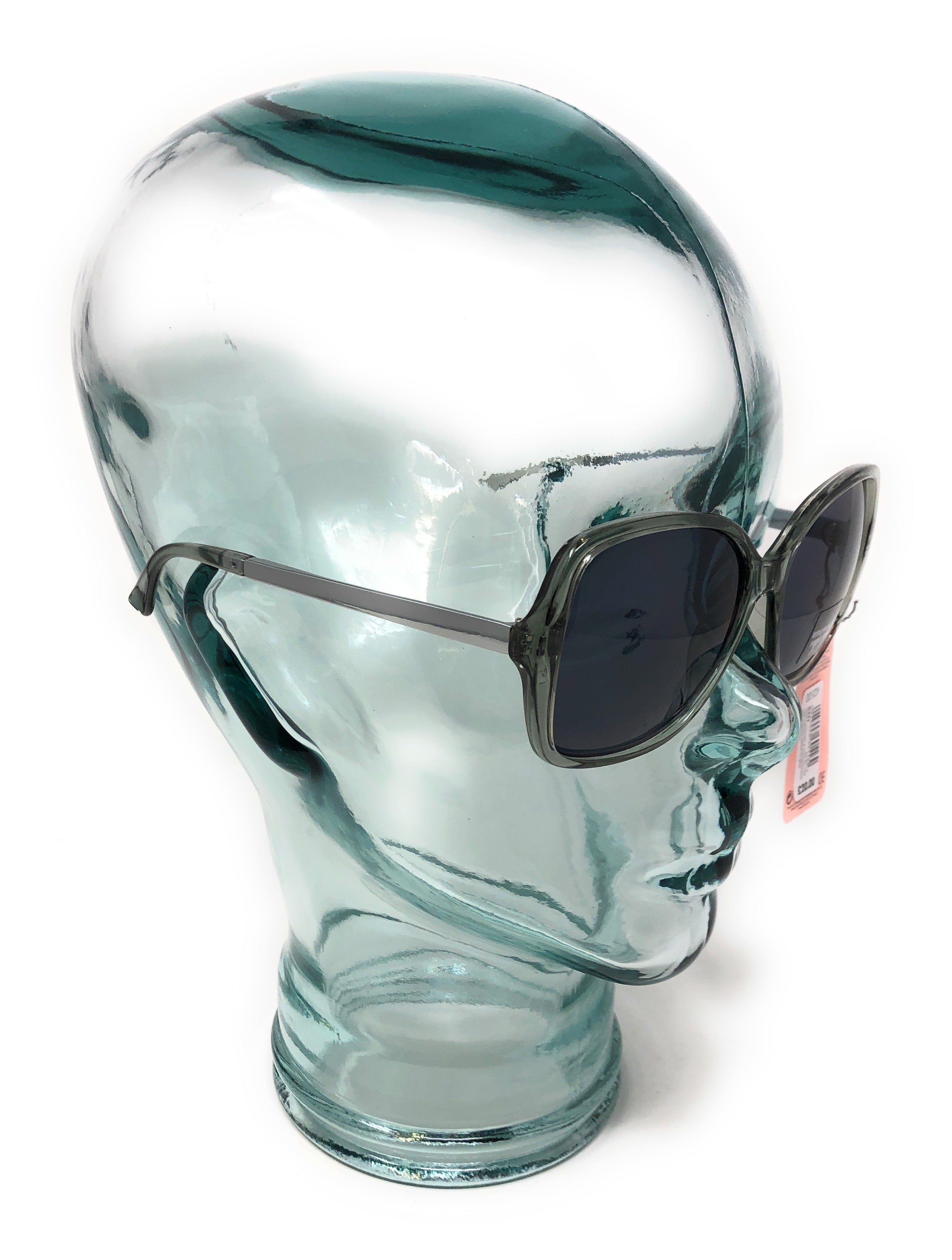 Boots Women's Sunglasses with Semi-Opaque Green Frame