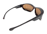 Solar Shield Sunglasses Polarised Optical Covers Over Spectacles BROWN 578 4