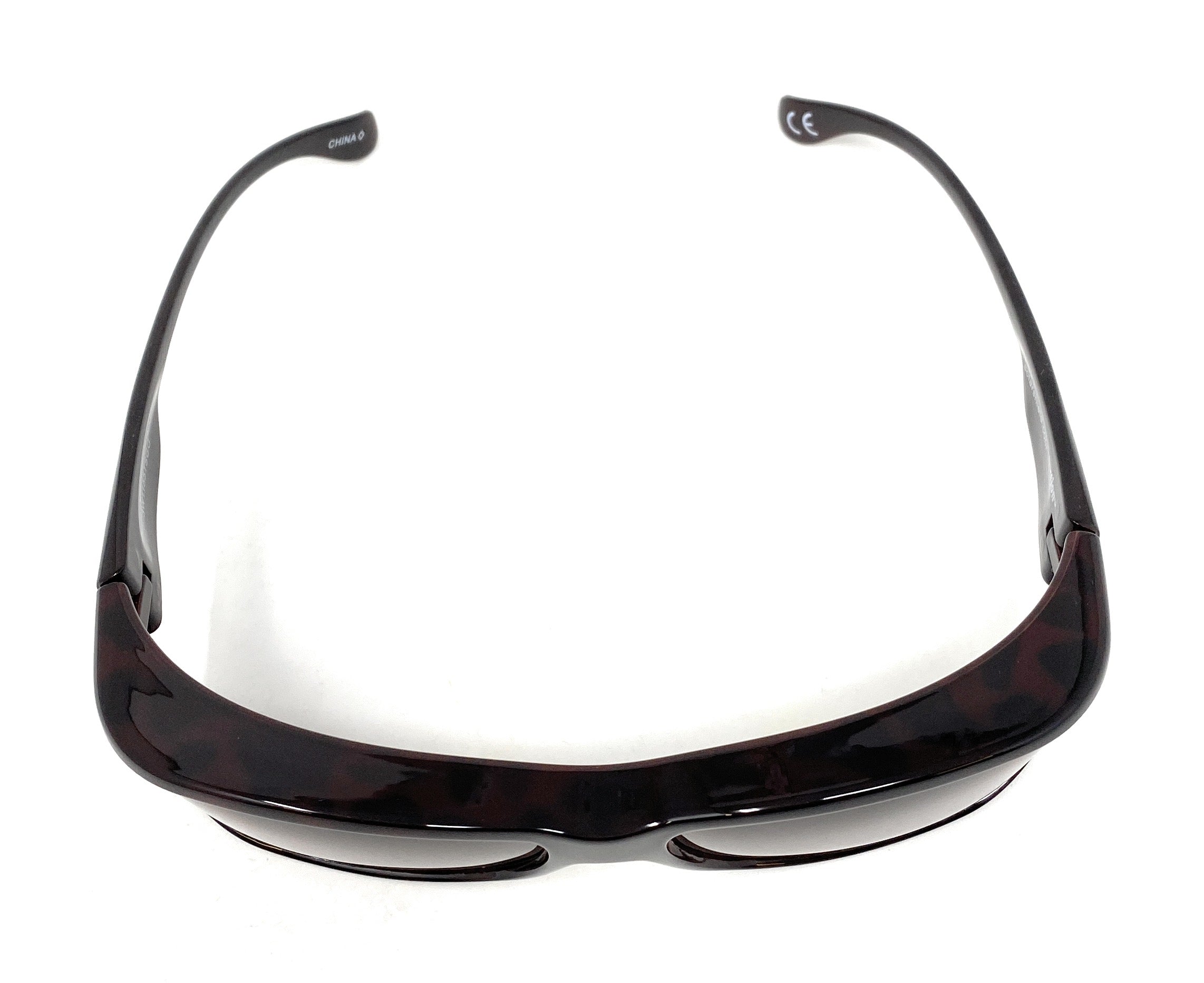 Solar Shield Sunglasses Polarised Optical Covers Over Spectacles BROWN 578 8