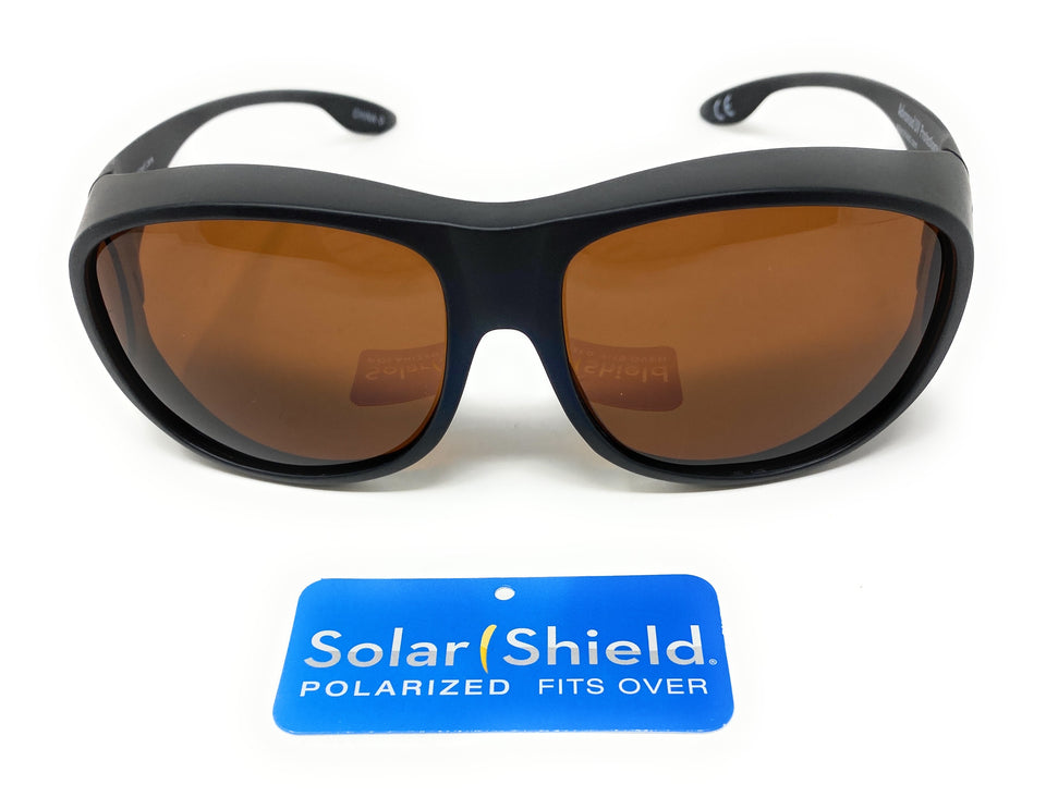 Sunglasses Polarised Optical Covers Brown Wraparound Lenses 579 2