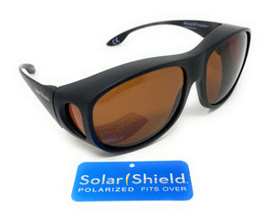 Sunglasses Polarised Optical Covers Brown Wraparound Lenses 579 3