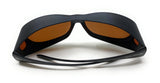 Sunglasses Polarised Optical Covers Brown Wraparound Lenses 579 12