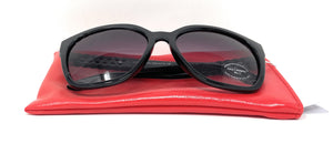 Ladies Sunglasses Black and Silver John Lewis 44410 12