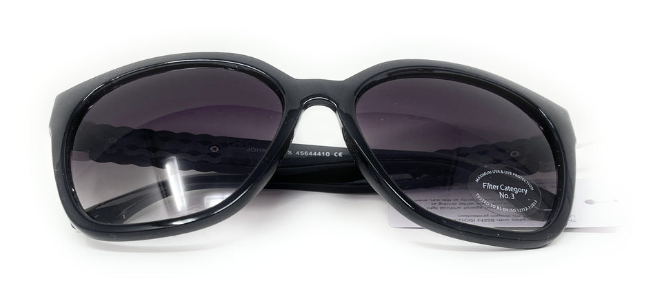 Ladies Sunglasses Black and Silver John Lewis 44410 2