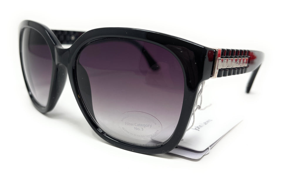 Ladies Sunglasses Black and Silver John Lewis 44410 4