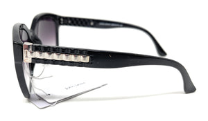 Ladies Sunglasses Black and Silver John Lewis 44410 7