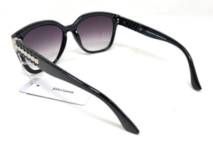 Ladies Sunglasses Black and Silver John Lewis 44410 8