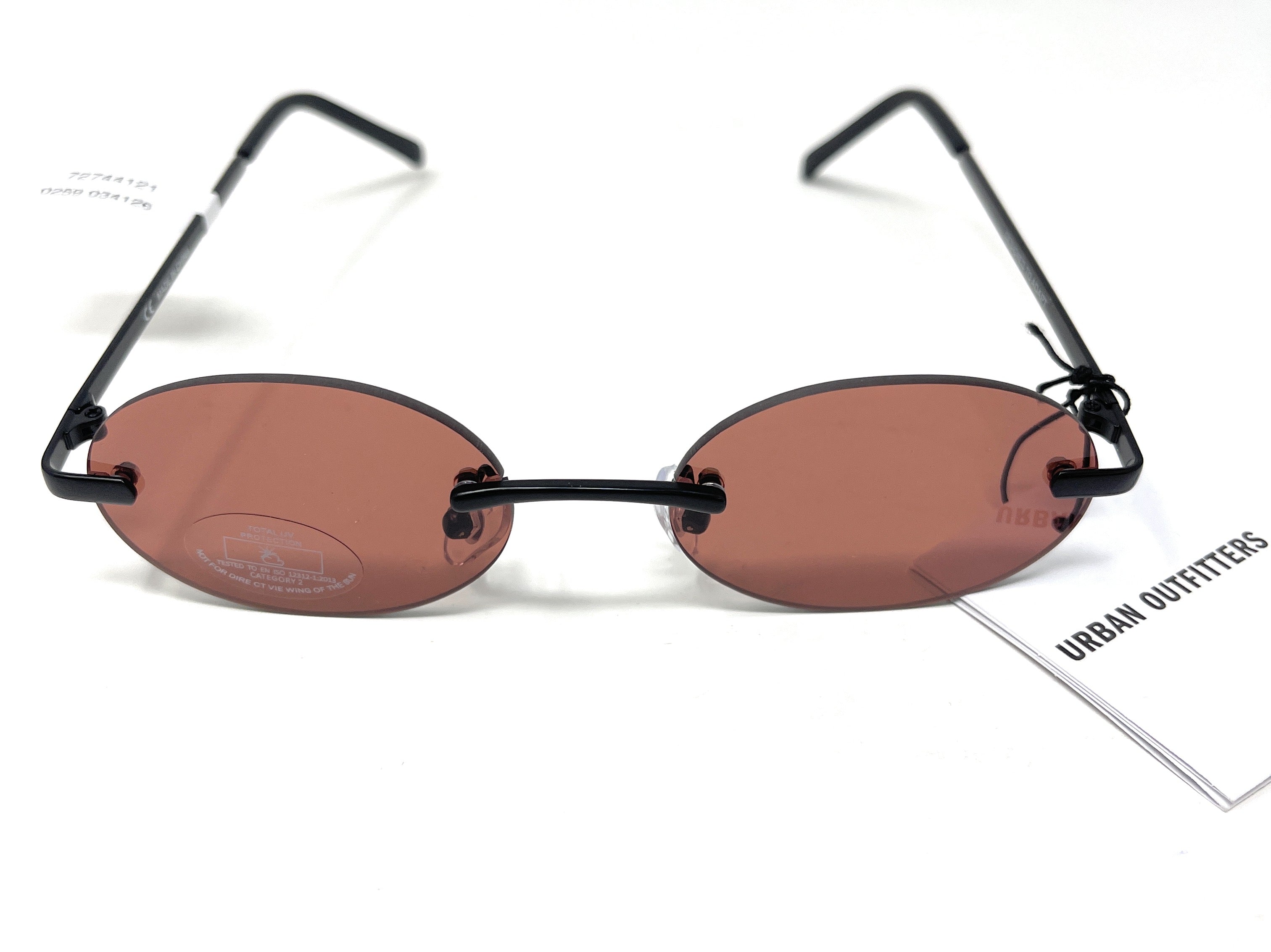 Urban Outfitters 44121 Frameless Sunglasses - Front and Open