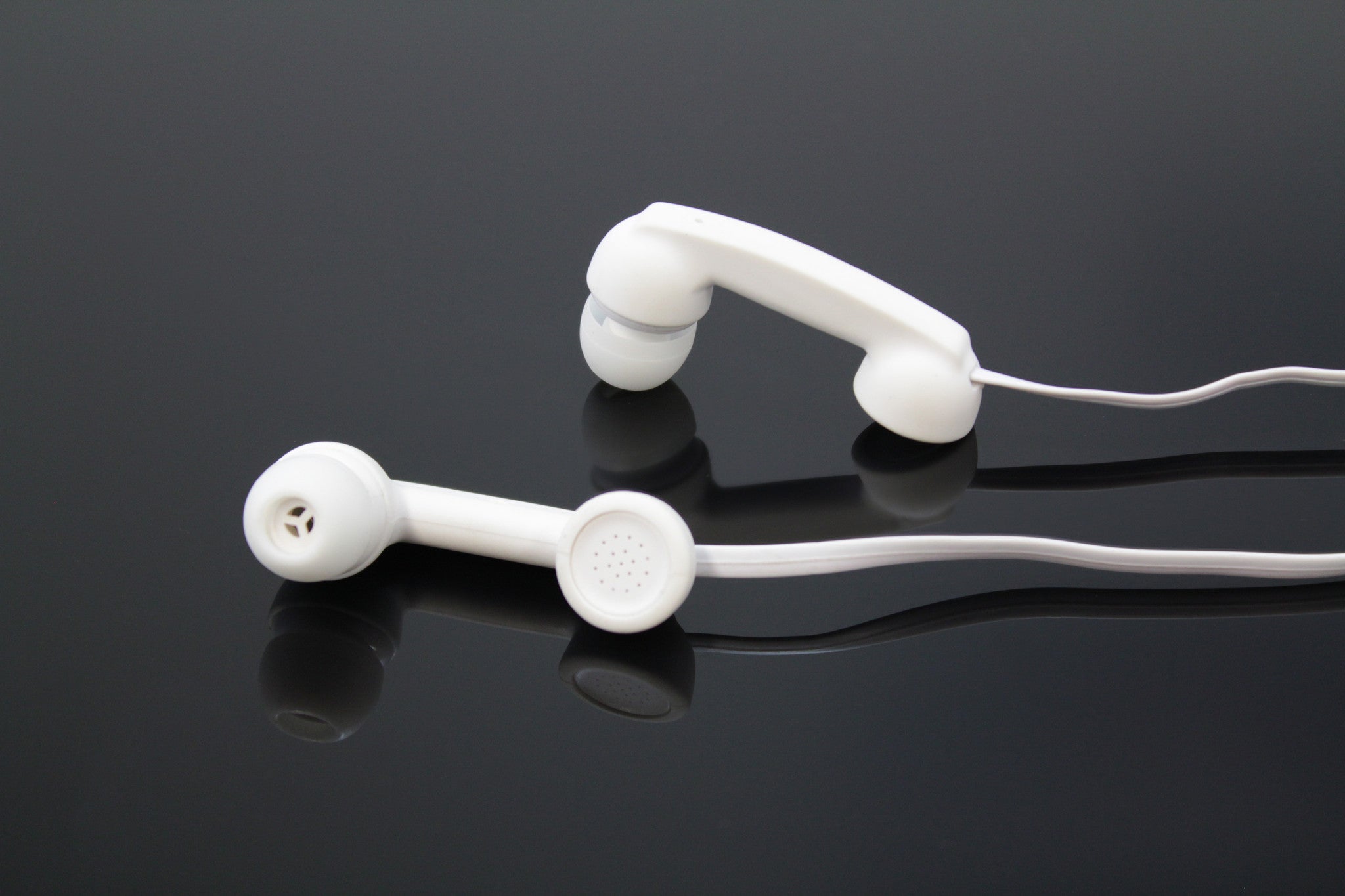 Retro Design Telephone Earphones With Built In Microphone