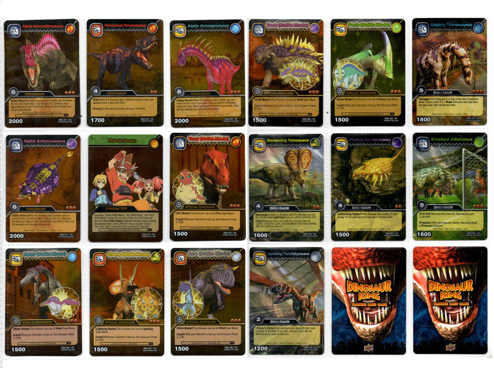 Dinosaur King : Season 1 Move Cards by ThunderStrike16 on DeviantArt