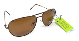 Mens Polarised Sunglasses Pilot Style Frame Boots 099J 5