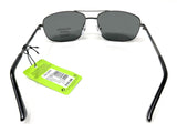 Mens Polarised Sunglasses Black Metal Frame Boots 1031 3