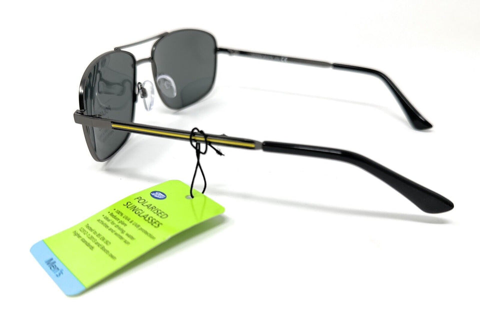 Mens Polarised Sunglasses Black Metal Frame Boots 1031 4