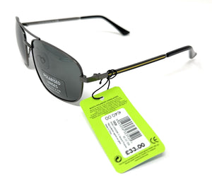Mens Polarised Sunglasses Black Metal Frame Boots 1031 5