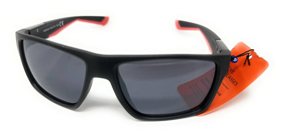 Men's Active Sunglasses Black Sports Style Red Arms Boots 120J  2