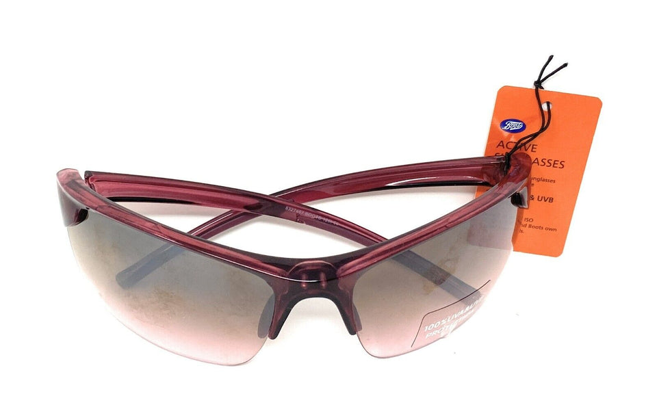 Boots Active Ladies' Sunglasses Burgundy Sports Style 120I 2