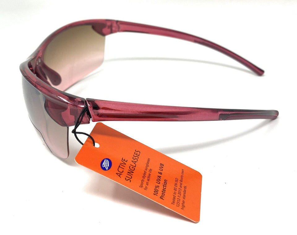 Boots Active Ladies' Sunglasses Burgundy Sports Style 120I 5