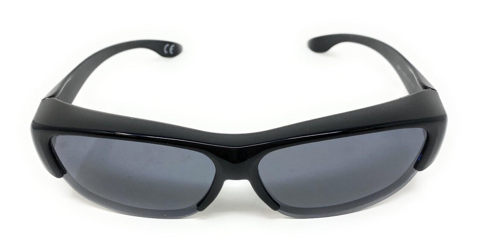 Polarised Sunglasses Optical Covers for Over Spectacles Gloss BLACK 573 3