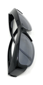 Polarised Sunglasses Optical Covers for Over Spectacles Gloss BLACK 573 14