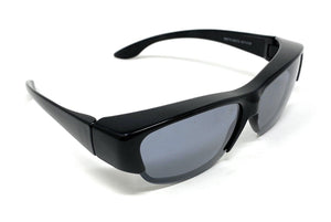 Polarised Sunglasses Optical Covers for Over Spectacles Gloss BLACK 573 