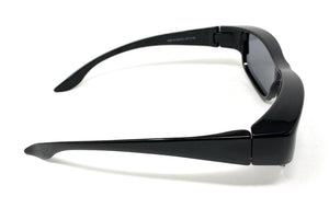 Polarised Sunglasses Optical Covers for Over Spectacles Gloss BLACK 573 5