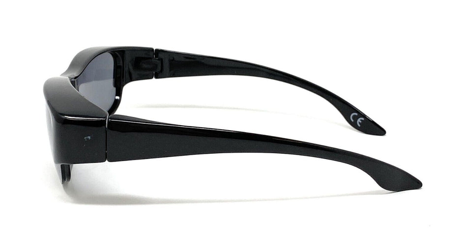 Polarised Sunglasses Optical Covers for Over Spectacles Gloss BLACK 573 6