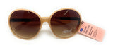 Ladies Sunglasses Brown Gold Metal Detail Boots 031I 12