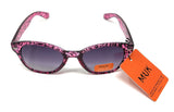 MUK Sunglasses Women's Fashion Pink Purple Animal Print Frame 7833  2