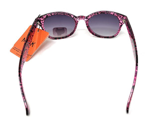 MUK Sunglasses Women's Fashion Pink Purple Animal Print Frame 7833  4