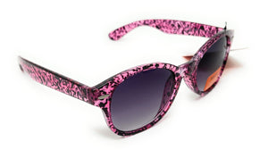 MUK Sunglasses Women's Fashion Pink Purple Animal Print Frame 7833  6