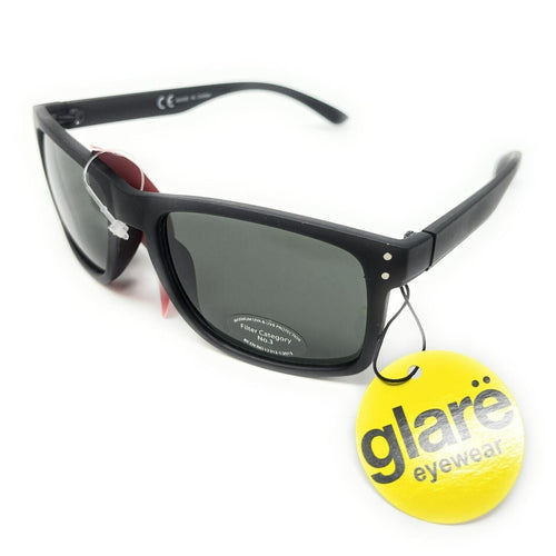 Glare Sunglasses Fashion Black Frame with Black Tinted Lens 1RHS88 