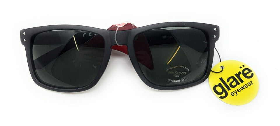 Glare Sunglasses Fashion Black Frame with Black Tinted Lens 1RHS88 1