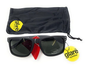 Glare Sunglasses Fashion Black Frame with Black Tinted Lens 1RHS88 2