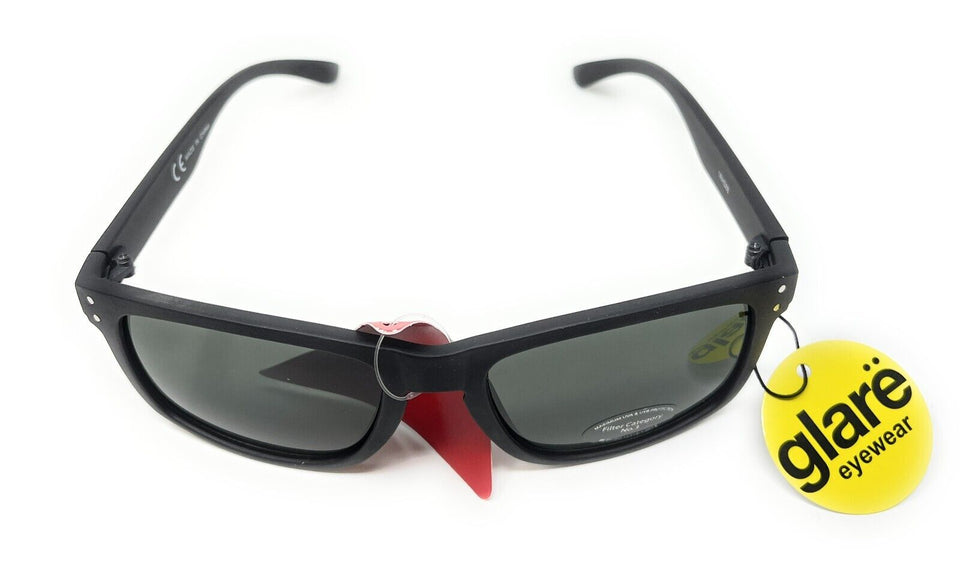 Glare Sunglasses Fashion Black Frame with Black Tinted Lens 1RHS88 4