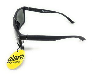 Glare Sunglasses Fashion Black Frame with Black Tinted Lens 1RHS88 5