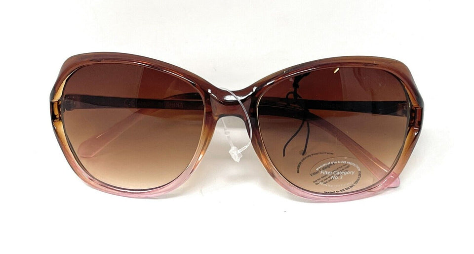 Glare Sunglasses Fashion Pink Brown Frame with Tinted Lens 1RHS86 1