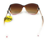 Glare Sunglasses Fashion Pink Brown Frame with Tinted Lens 1RHS86 6