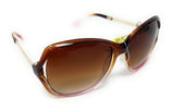Glare Sunglasses Fashion Pink Brown Frame with Tinted Lens 1RHS86 9