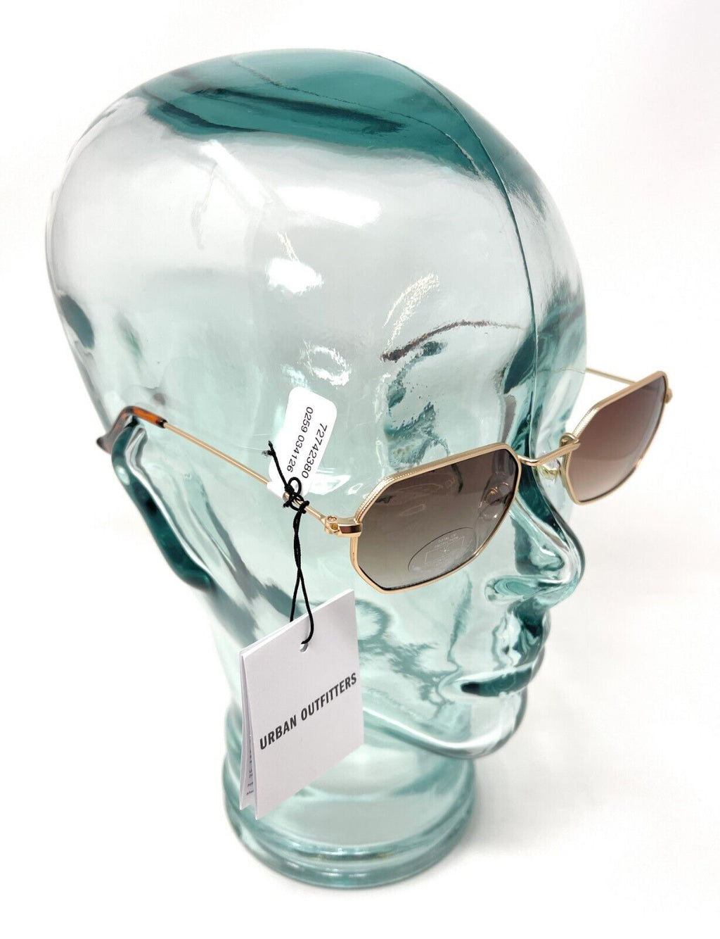 Sunglasses Gold Frame Brown Lens Urban Outfitters 42380 10