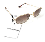 Sunglasses Gold Frame Brown Lens Urban Outfitters 42380 8