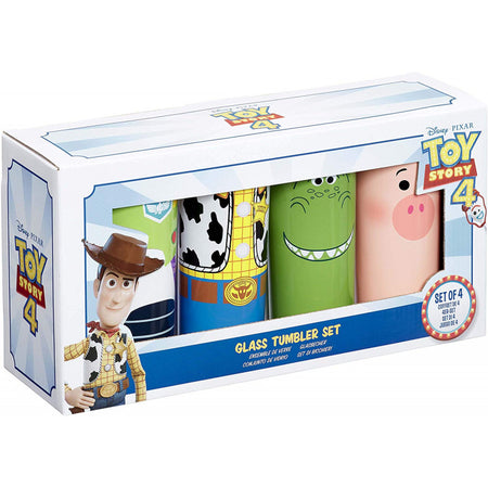 Disney Pixar Funko Toy Story Glass Tumblers Set of 4