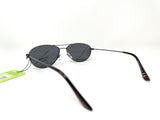 Mens Polarised Sunglasses Oval Style Grey Lens Metal Frame Boots 103J 5