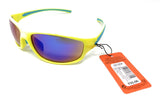 Boots Mens Active Sunglasses Yellow Sports Style Blue Trim 124J