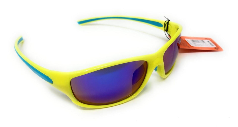 Boots Mens Active Sunglasses Yellow Sports Style Blue Trim 124J